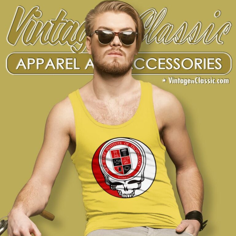 New Jersey Institute Of Technology Grateful Dead Steal Your Face Tank Top Racerback New Jersey Institute Of Technology Grateful Dead Steal Your Face Tank Top Racerback