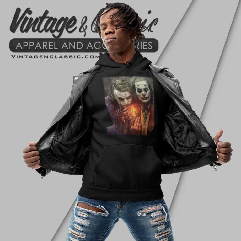 New Joker Heath Ledger And Joaquin Phoenix Hoodie New Joker Heath Ledger And Joaquin Phoenix Hoodie