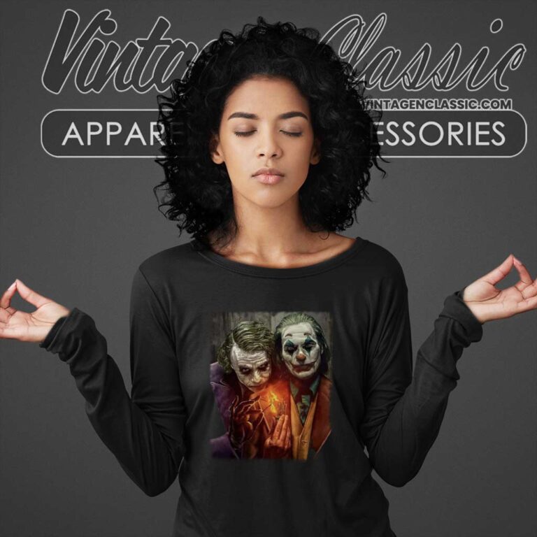 New Joker Heath Ledger And Joaquin Phoenix Sweatshirt New Joker Heath Ledger And Joaquin Phoenix Sweatshirt