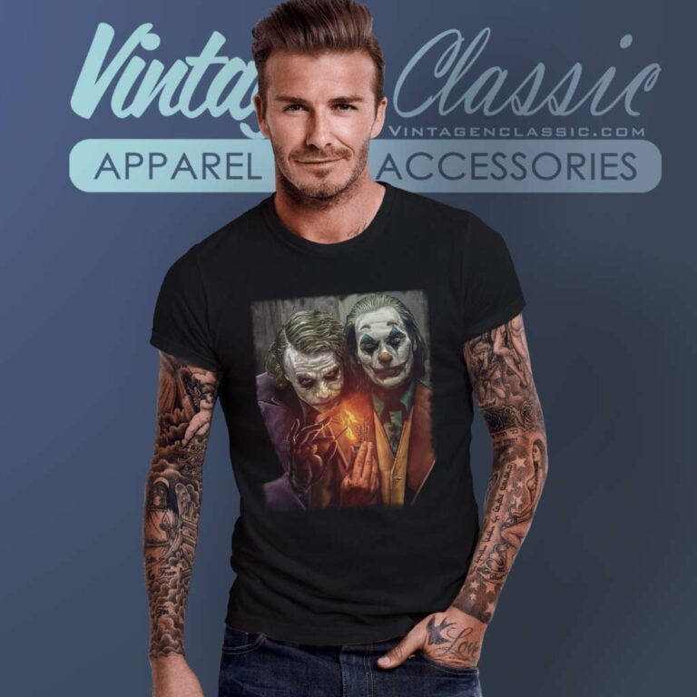 New Joker Heath Ledger And Joaquin Phoenix T Shirt New Joker Heath Ledger And Joaquin Phoenix T Shirt