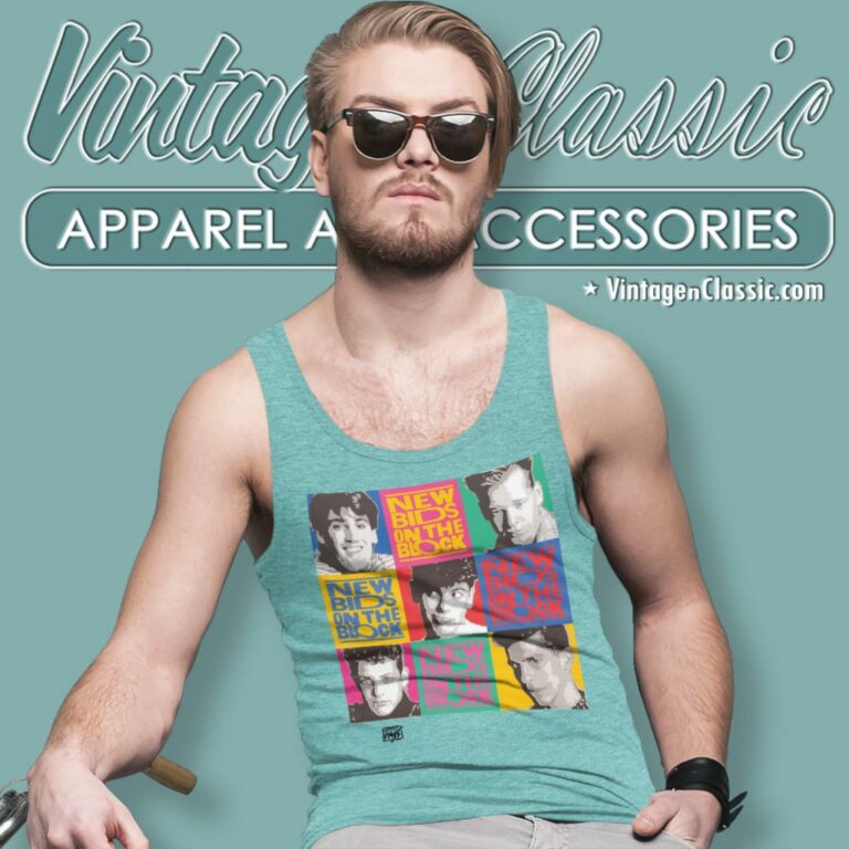 New Kids On The Block 1989 Tour Tank Top Racerback New Kids On The Block 1989 Tour Tank Top Racerback