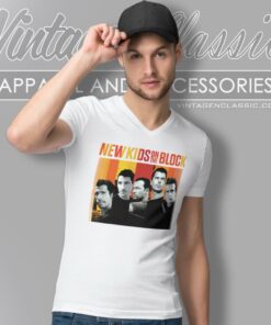 New Kids On The Block 2008 Tour V Neck TShirt