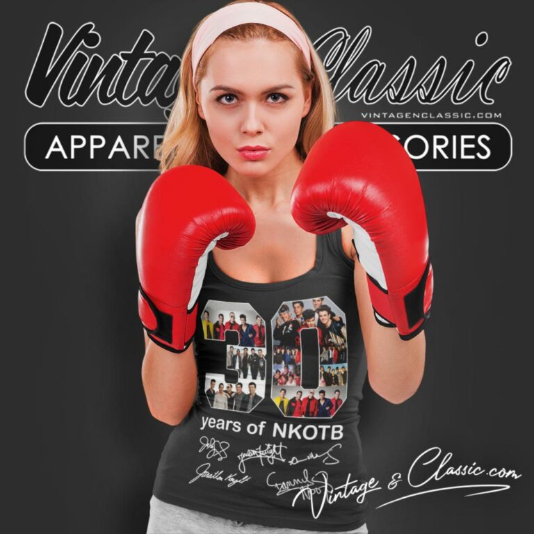 New Kids On The Block 30 Anniversary Tank Top Racerback New Kids On The Block 30 Anniversary Tank Top Racerback