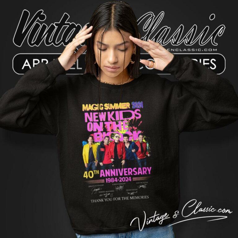 New Kids On The Block 40th Anniversary Sweatshirt New Kids On The Block 40th Anniversary Sweatshirt