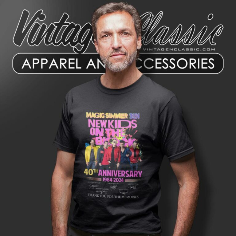 New Kids On The Block 40th Anniversary T Shirt New Kids On The Block 40th Anniversary T Shirt