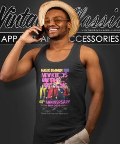 New Kids On The Block 40th Anniversary Tank Top Racerback