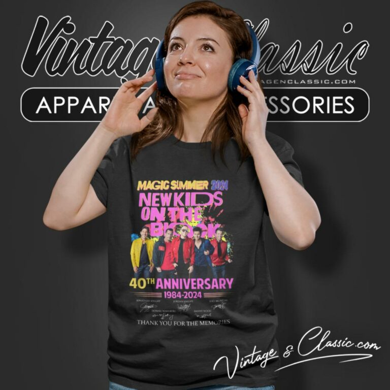 New Kids On The Block 40th Anniversary Women T Shirt New Kids On The Block 40th Anniversary Women T Shirt