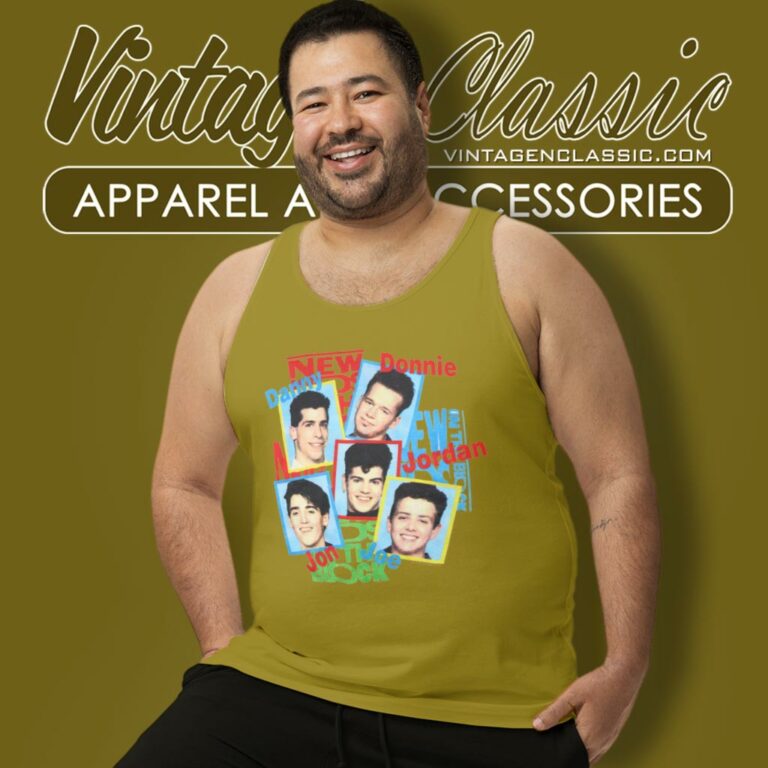 New Kids On The Block 80s Tank Top Racerback New Kids On The Block 80s Tank Top Racerback