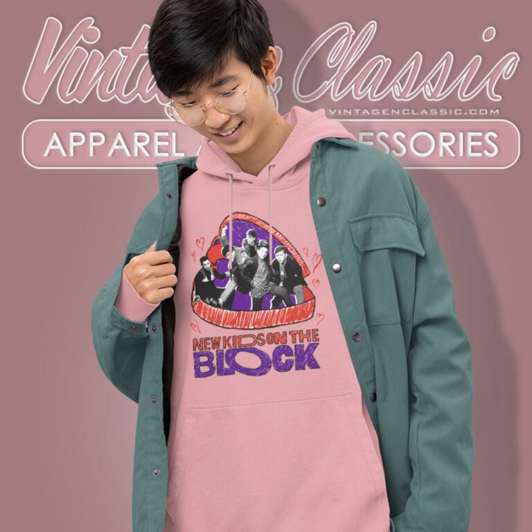 New Kids On The Block Hearts Hoodie New Kids On The Block Hearts Hoodie