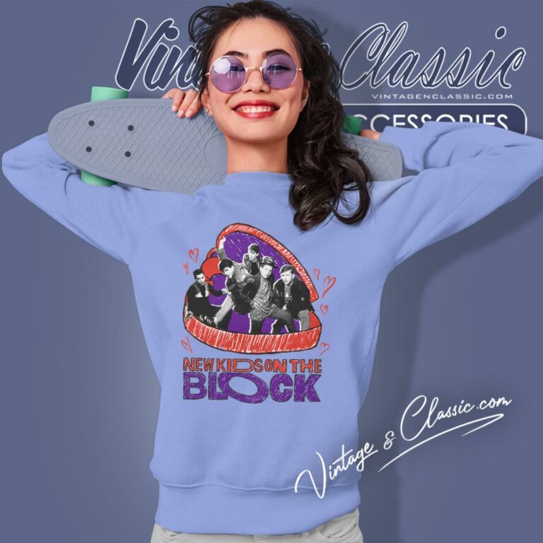 New Kids On The Block Hearts Sweatshirt New Kids On The Block Hearts Sweatshirt