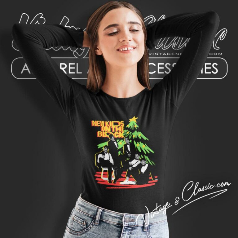 New Kids On The Block Holiday Long Sleeve Tee New Kids On The Block Holiday Long Sleeve Tee