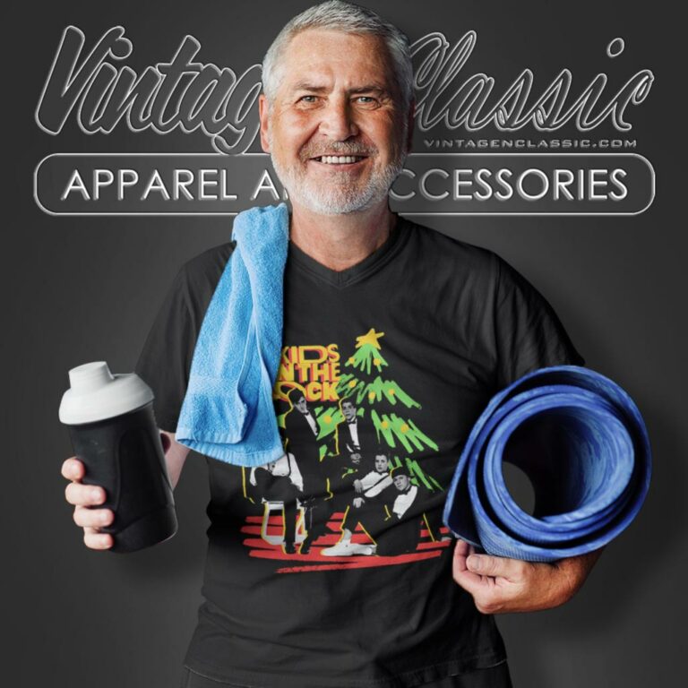 New Kids On The Block Holiday V Neck TShirt New Kids On The Block Holiday V Neck TShirt