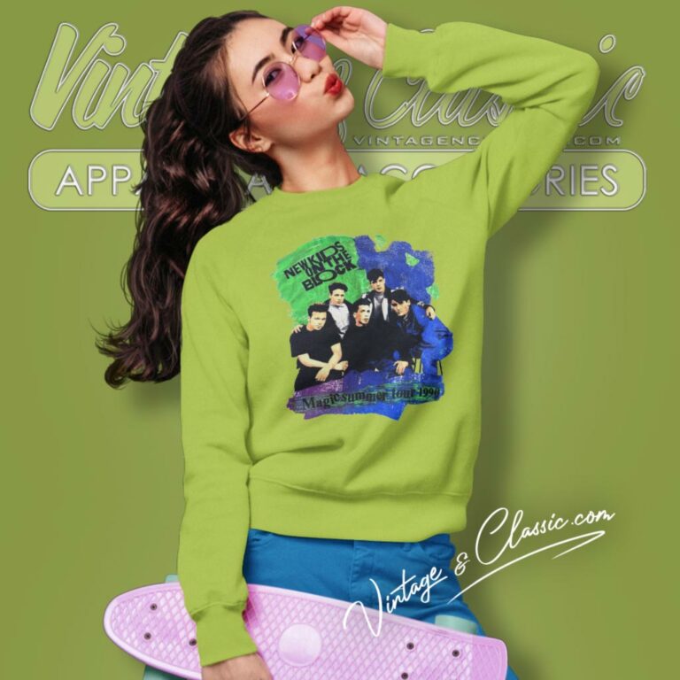 New Kids On The Block Magic Summer Sweatshirt New Kids On The Block Magic Summer Sweatshirt