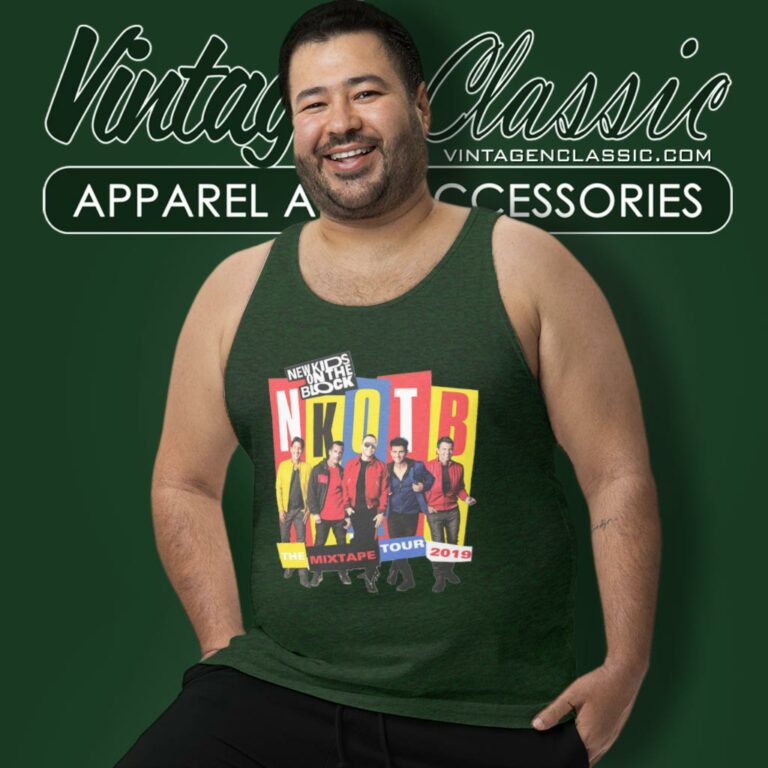 New Kids On The Block Mix Tape Tour Tank Top Racerback New Kids On The Block Mix Tape Tour Tank Top Racerback