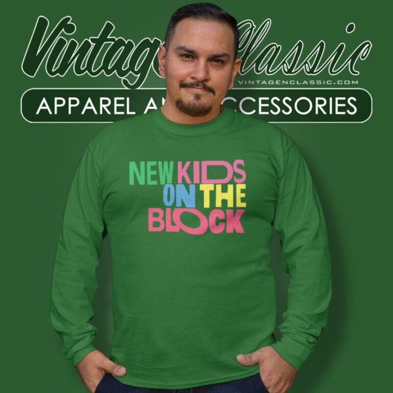 New Kids On The Block Rock Concert Long Sleeve Tee New Kids On The Block Rock Concert Long Sleeve Tee