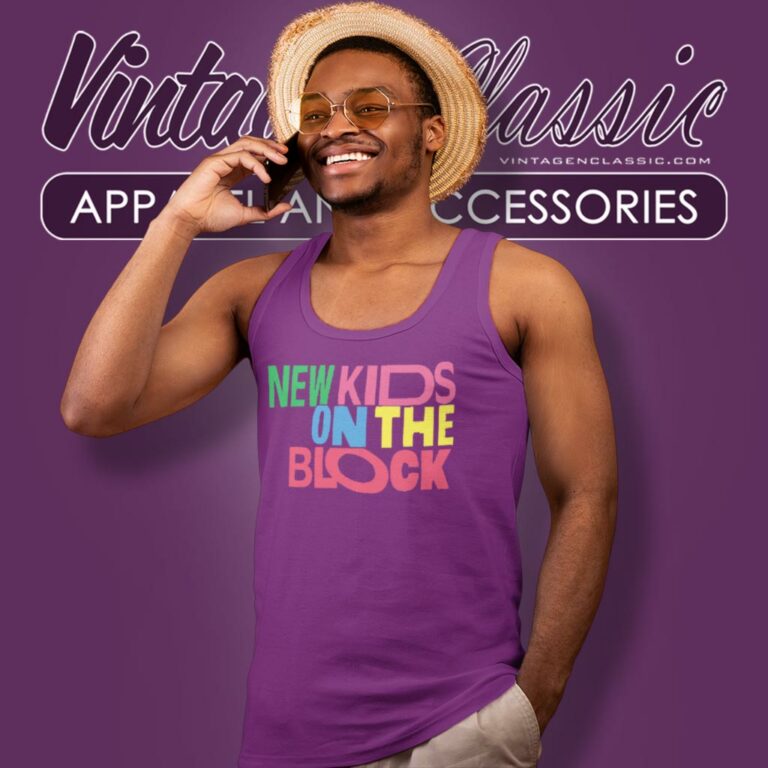 New Kids On The Block Rock Concert Tank Top Racerback New Kids On The Block Rock Concert Tank Top Racerback