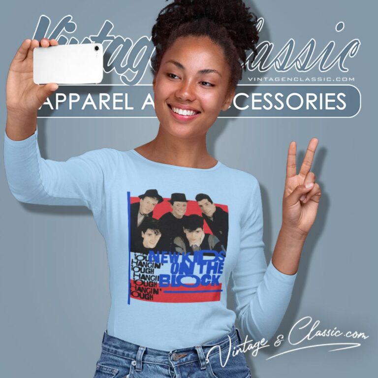 New Kids On The Block Shirt Hangin Tough 1989 Long Sleeve Tee New Kids On The Block Shirt Hangin Tough 1989 Long Sleeve Tee