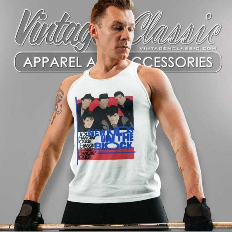 New Kids On The Block Shirt Hangin Tough 1989 Tank Top Racerback New Kids On The Block Shirt Hangin Tough 1989 Tank Top Racerback
