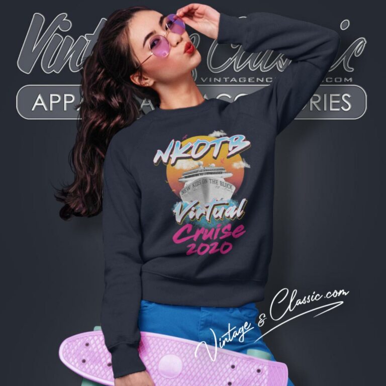 New Kids On The Block Shirt Virtual Cruise Sweatshirt New Kids On The Block Shirt Virtual Cruise Sweatshirt