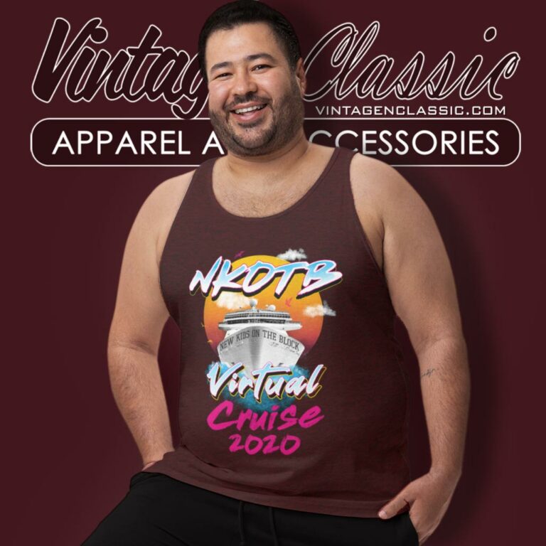 New Kids On The Block Shirt Virtual Cruise Tank Top Racerback New Kids On The Block Shirt Virtual Cruise Tank Top Racerback