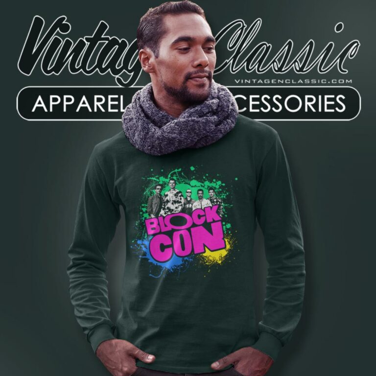 New Kids On The Block Splatter Long Sleeve Tee New Kids On The Block Splatter Long Sleeve Tee