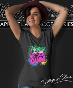 New Kids On The Block Splatter V Neck TShirt