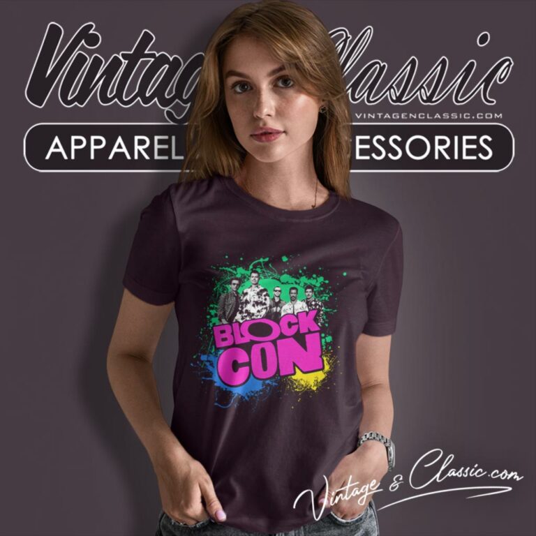 New Kids On The Block Splatter Women T Shirt New Kids On The Block Splatter Women T Shirt