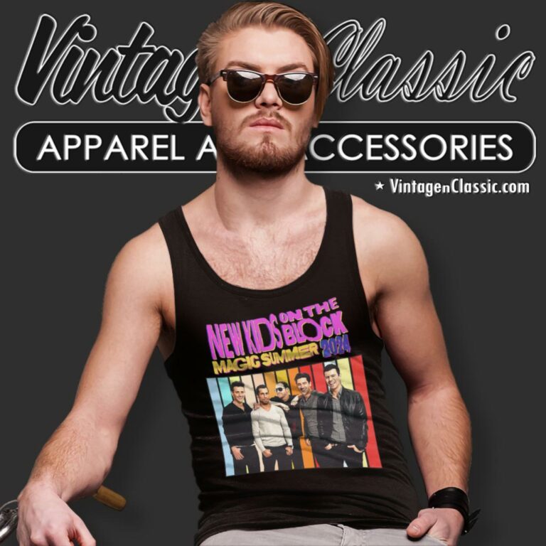 New Kids On The Block Summer Tour 2024 Tank Top Racerback New Kids On The Block Summer Tour 2024 Tank Top Racerback