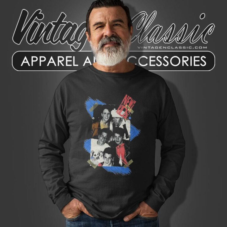 New Kids On The Block Vintage Long Sleeve Tee New Kids On The Block Vintage Long Sleeve Tee