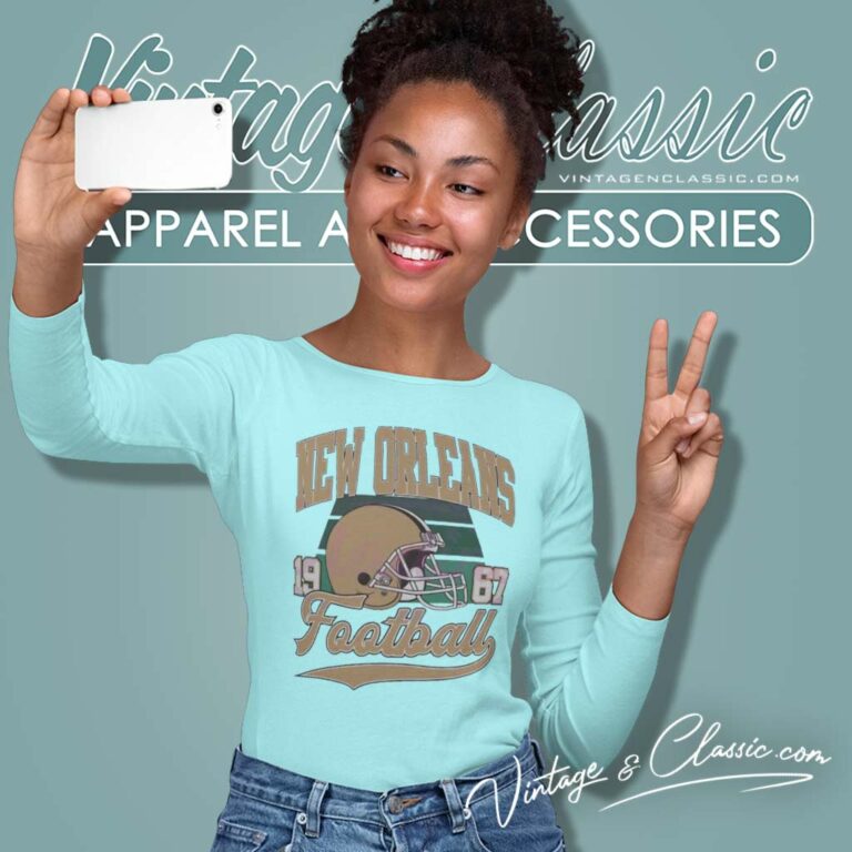 New Orleans Football 1967 Vintage Long Sleeve Tee New Orleans Football 1967 Vintage Long Sleeve Tee