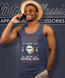 New Orleans Pelicans Grateful Dead Ugly Christmas Shirt 4 New Orleans Pelicans Grateful Dead Ugly Christmas Tank Top Racerback