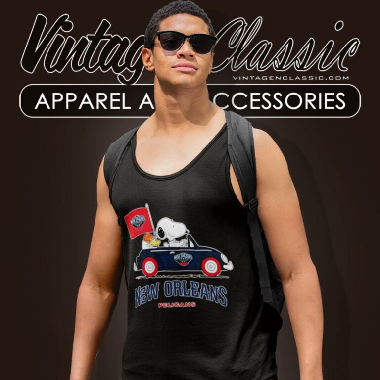 New Orleans Pelicans Shirt Basketball Snoopy Dog Driving Car Tank Top Racerback New Orleans Pelicans Shirt Basketball Snoopy Dog Driving Car Tank Top Racerback