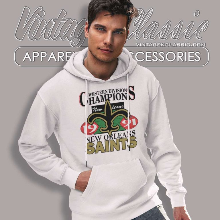 New Orleans Saints 1991 Nfc Western Division Champions Hoodie New Orleans Saints 1991 Nfc Western Division Champions Hoodie