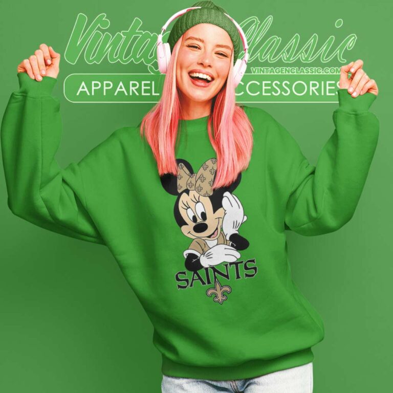 New Orleans Saints American Football Team Mimi Mouse Sweatshirt New Orleans Saints American Football Team Mimi Mouse Sweatshirt