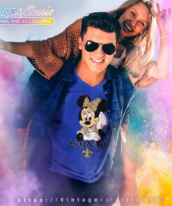 New Orleans Saints American Football Team Mimi Mouse V Neck TShirt