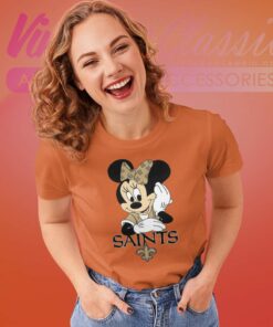 New Orleans Saints American Football Team Mimi Mouse Women TShirt