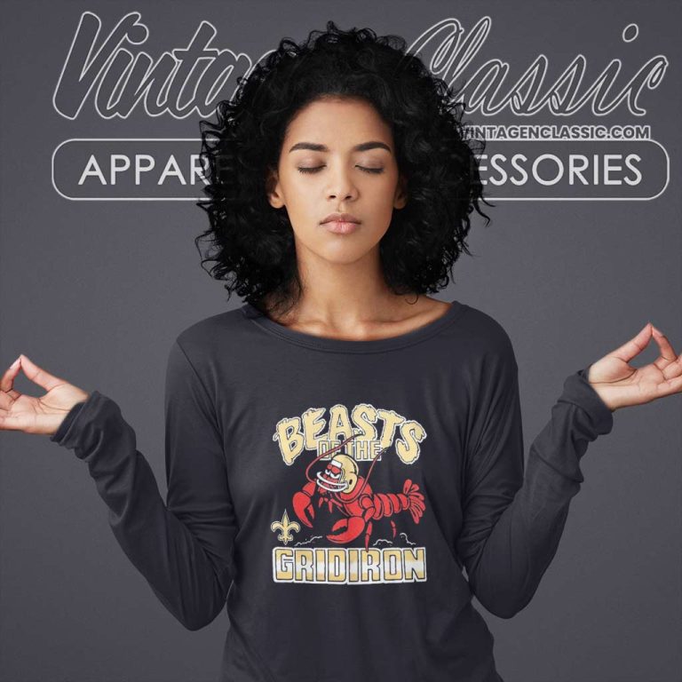 New Orleans Saints Beasts Of The Gridiron Long Sleeve Tee New Orleans Saints Beasts Of The Gridiron Long Sleeve Tee