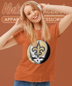 New Orleans Saints Grateful Dead Steal Your Face Women TShirt