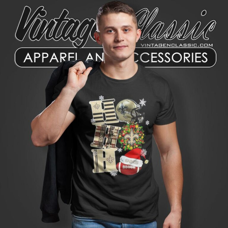 New Orleans Saints Ho Ho Ho Christmas T Shirt New Orleans Saints Ho Ho Ho Christmas T Shirt