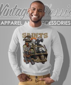 New Orleans Saints Horror Movies Characters Halloween Shirt Sweatshirt