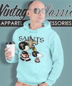New Orleans Saints Lets Play Football Together Snoopy Shirt Hoodie