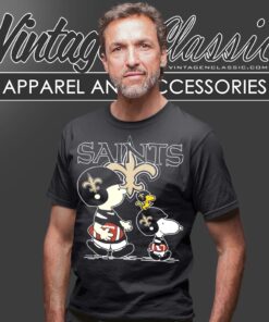 New Orleans Saints Lets Play Football Together Snoopy Shirt T shirt
