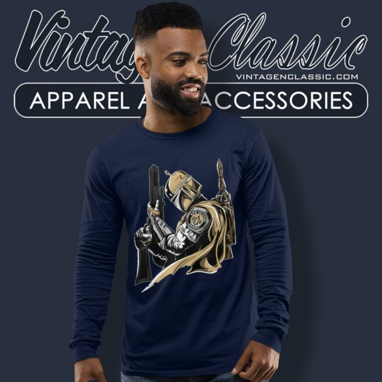 New Orleans Saints Mandalorian Star Wars Long Sleeve Tee New Orleans Saints Mandalorian Star Wars Long Sleeve Tee