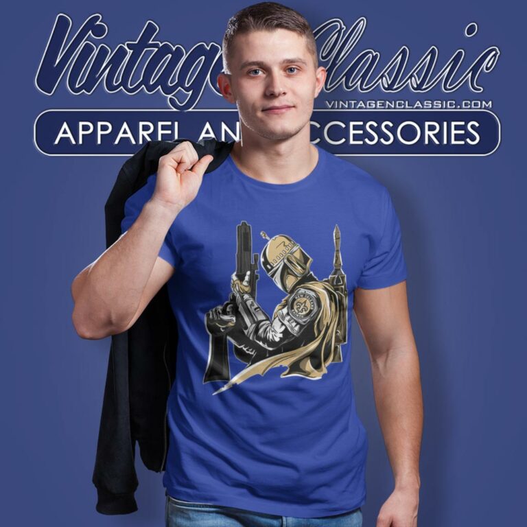 New Orleans Saints Mandalorian Star Wars T Shirt New Orleans Saints Mandalorian Star Wars T Shirt