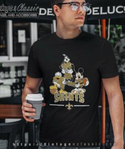 New Orleans Saints Mickey Donald Goofy T Shirt
