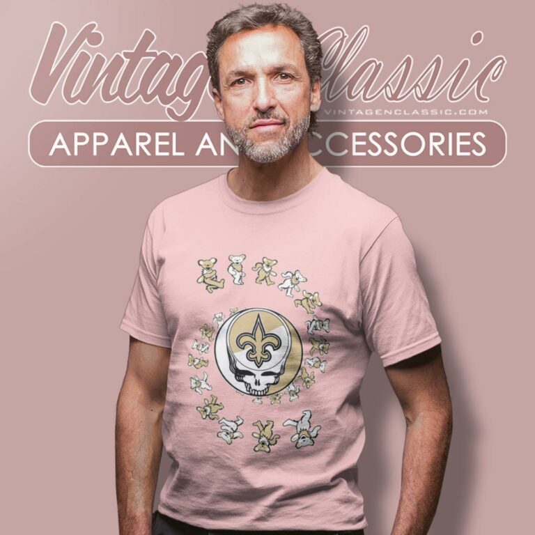 New Orleans Saints Nfl Grateful Dancing Bears T Shirt New Orleans Saints Nfl Grateful Dancing Bears T Shirt