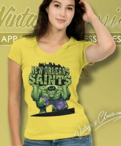 New Orleans Saints Nfl Hulk Avengers V Neck TShirt