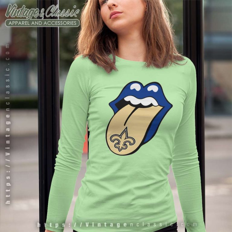 New Orleans Saints Rolling Stoned Long Sleeve Tee New Orleans Saints Rolling Stoned Long Sleeve Tee