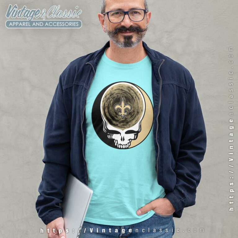 New Orleans Saints Shirt Nfl Grateful Dead Logo Long Sleeve Tee New Orleans Saints Shirt Nfl Grateful Dead Logo Long Sleeve Tee