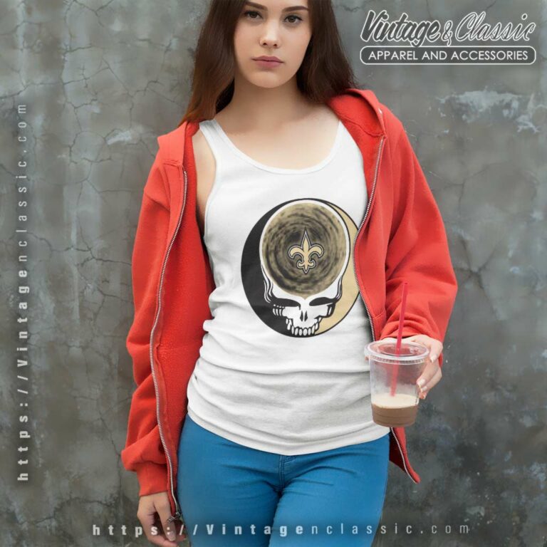 New Orleans Saints Shirt Nfl Grateful Dead Logo Tank Top Racerback New Orleans Saints Shirt Nfl Grateful Dead Logo Tank Top Racerback